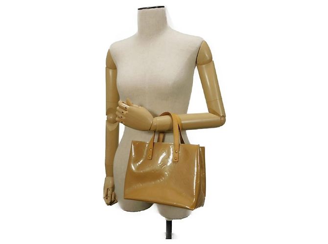 Borsa tote Reade PM Monogram Vernis Louis Vuitton Marrone Beige - vista 5