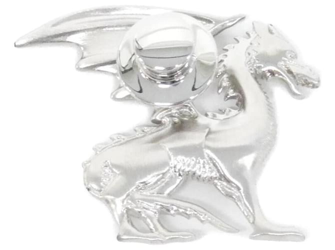 Spilla Drago Talisman Hermès Argento Metallico - vista 2