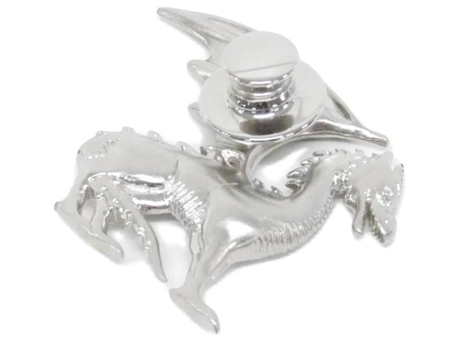 Spilla Drago Talisman Hermès Argento Metallico - vista 3