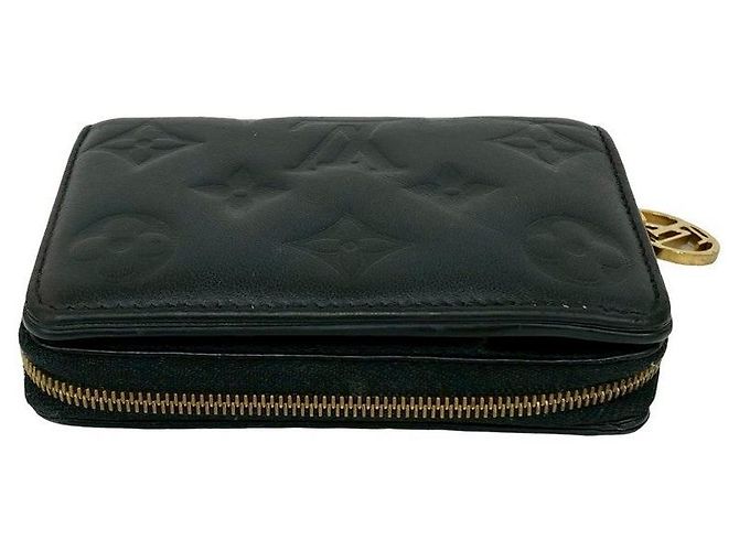 Portafoglio Lou Monogram Empreinte in Pelle Louis Vuitton Nero - vista 4