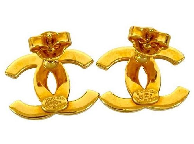 Timeless Chanel Coco Mark Ohrringe Golden Metallisch - Ansicht 5