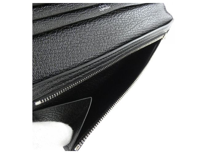 Cartera Larga Soufflet de Cabra Béarn de Hermès Noir - vue 7
