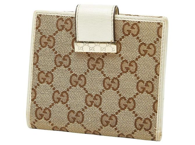 Gucci GG Canvas Bifold Geldbörse Braun Beige - Ansicht 2