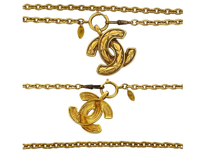 Timeless Collar Coco Mark de Chanel Dorado Metálico - vista 3