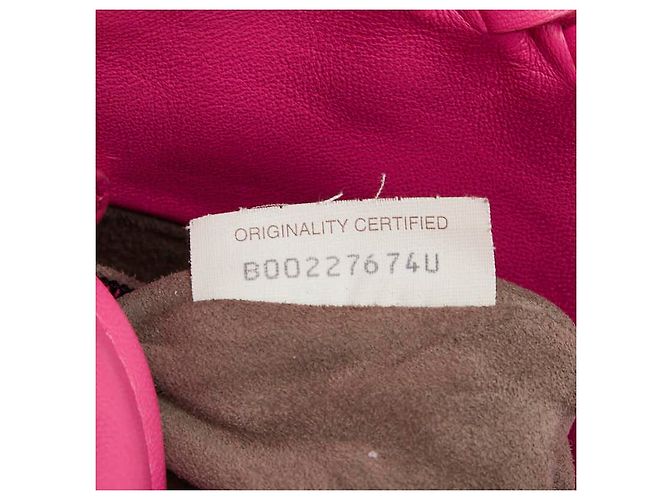 Bottega Veneta Intrecciato Python-Leder Schultertasche Pink - Ansicht 10