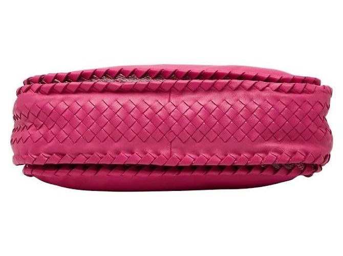 Bottega Veneta Intrecciato Python-Leder Schultertasche Pink - Ansicht 3