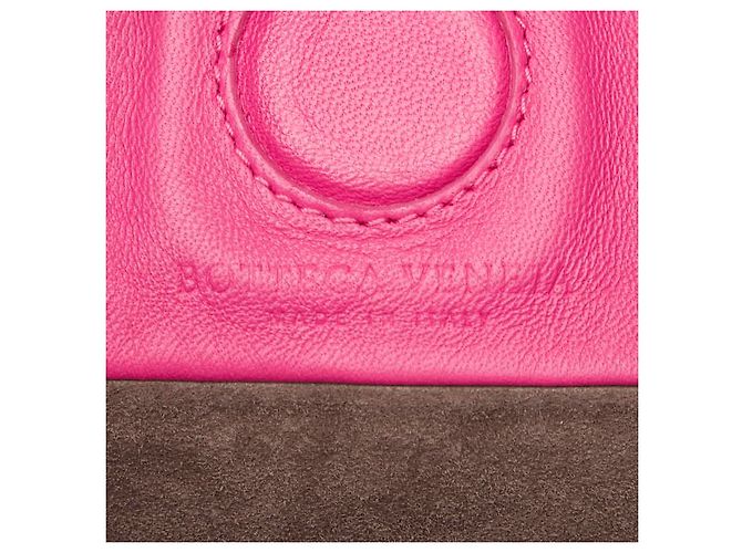 Bottega Veneta Intrecciato Python-Leder Schultertasche Pink - Ansicht 9