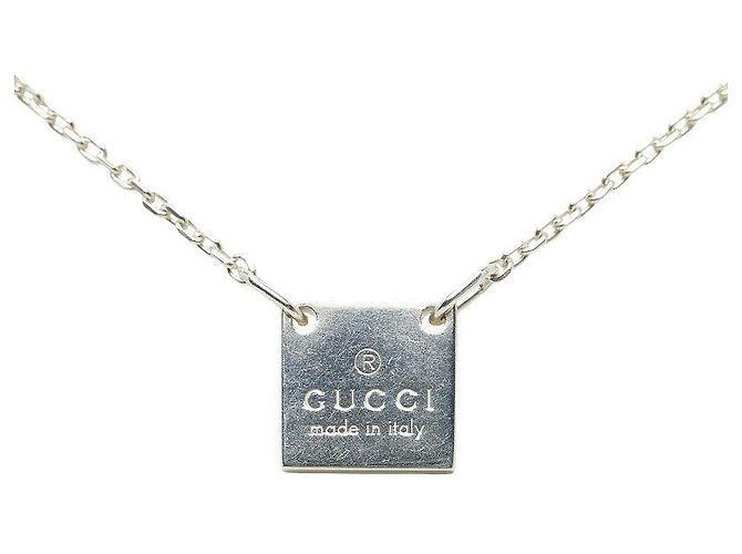 Collana Mini Quadrata SV925 Gucci Argento Metallico - vista 2