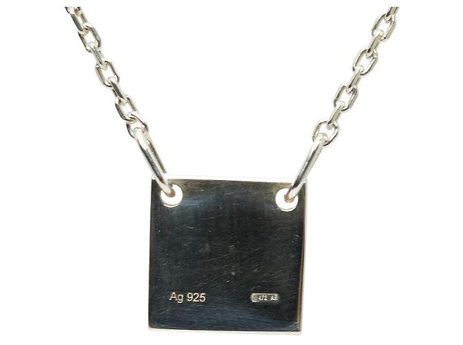 Collana Mini Quadrata SV925 Gucci Argento Metallico - vista 3
