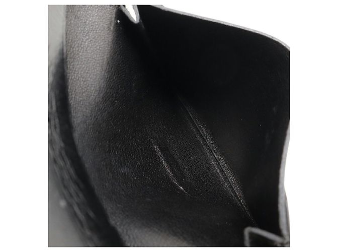 Porte-cartes en Box Calf Béarn d'Hermès Noir - vue 7