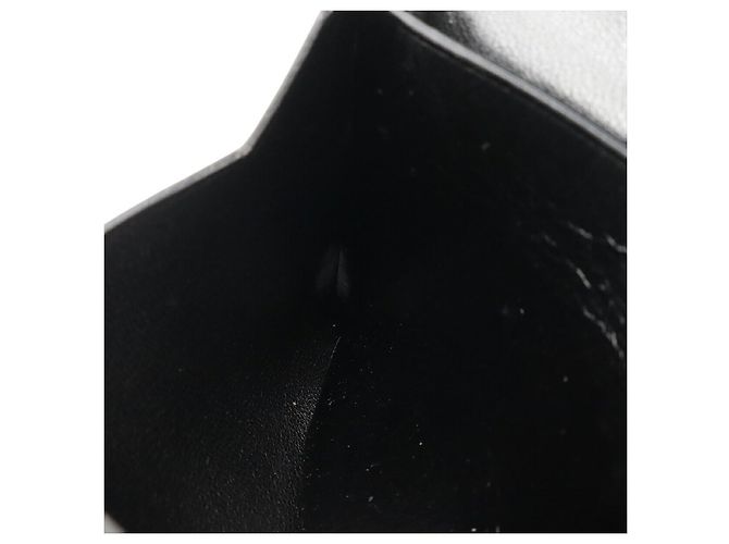 Porte-cartes en Box Calf Béarn d'Hermès Noir - vue 9