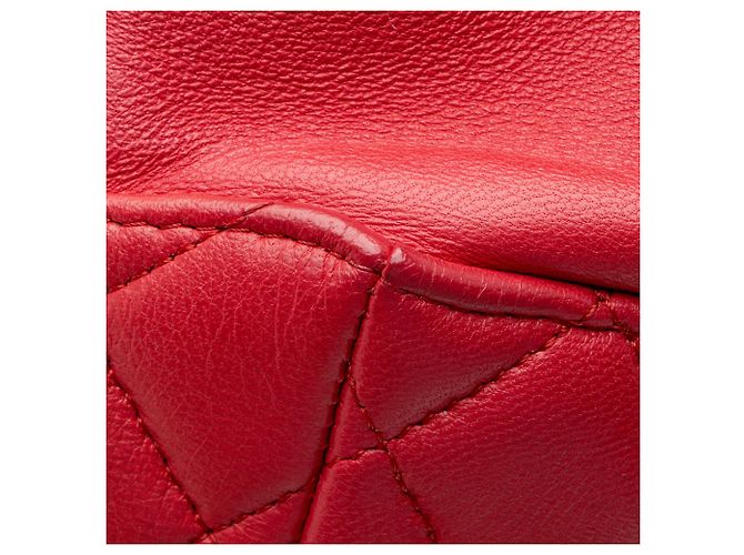 Gabrielle Mochila grande de couro de cordeiro matelassado Chanel em Seul Rosa - vista 10