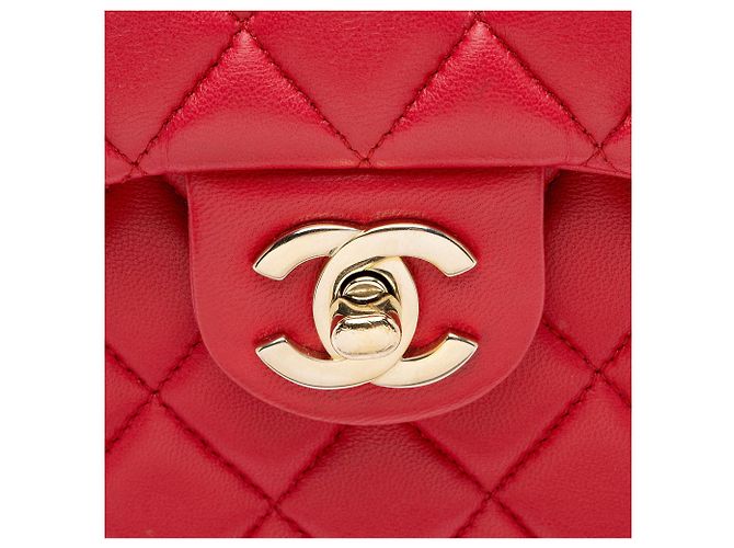 Gabrielle Mochila grande de couro de cordeiro matelassado Chanel em Seul Rosa - vista 9