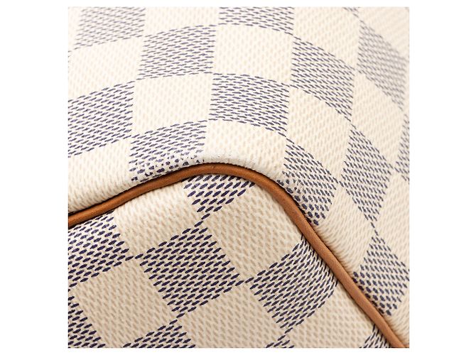 Borsa Louis Vuitton Damier Azur Speedy 30 Blu - vista 10