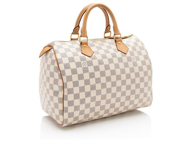 Borsa Louis Vuitton Damier Azur Speedy 30 Blu - vista 2