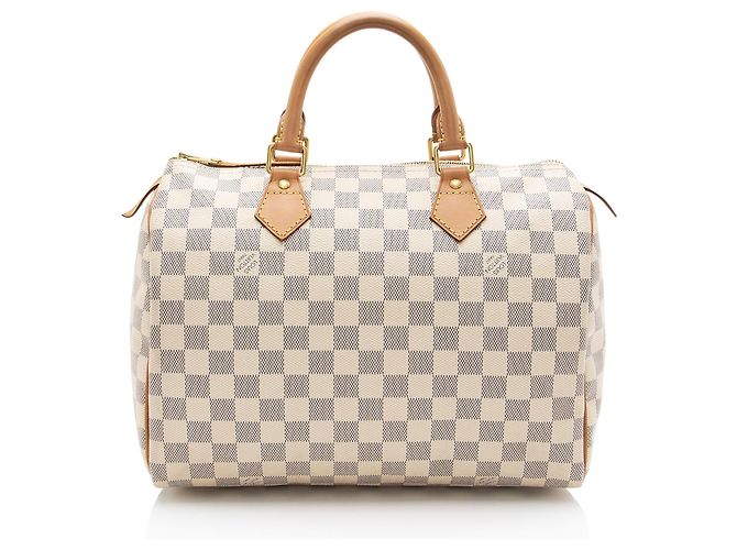 Borsa Louis Vuitton Damier Azur Speedy 30 Blu - vista 3