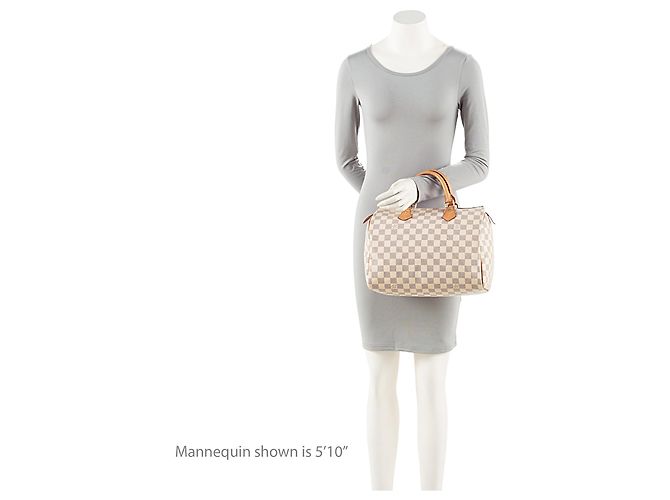 Borsa Louis Vuitton Damier Azur Speedy 30 Blu - vista 5