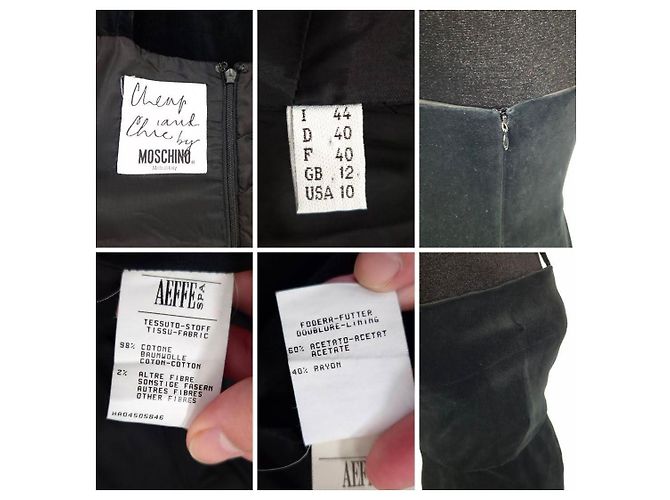 Moschino Cheap and Chic vintage schwarzes Etuikleid - Ansicht 13
