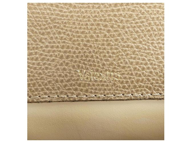 Mini borsa in pelle di vitello morbida Valextra Beige - vista 5