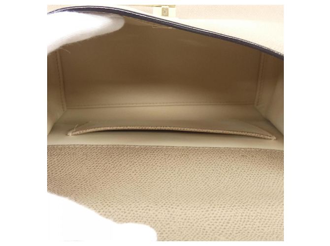 Mini borsa in pelle di vitello morbida Valextra Beige - vista 6