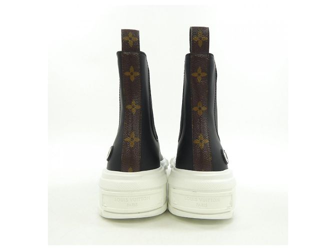 Louis Vuitton LV Squad Stiefel Schwarz Weiß - Ansicht 5