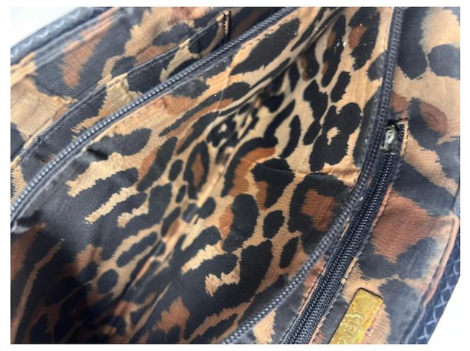 Bolso tote de piel de pelo negro Kenzo - vista 19