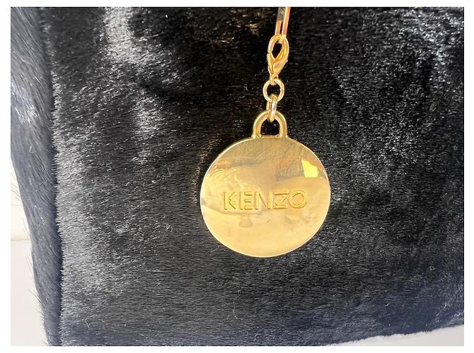 Bolso tote de piel de pelo negro Kenzo - vista 2