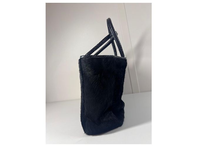 Bolso tote de piel de pelo negro Kenzo - vista 3