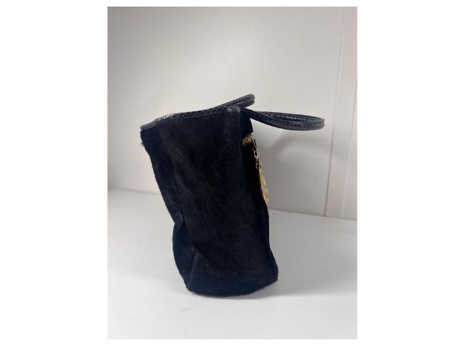 Bolso tote de piel de pelo negro Kenzo - vista 5