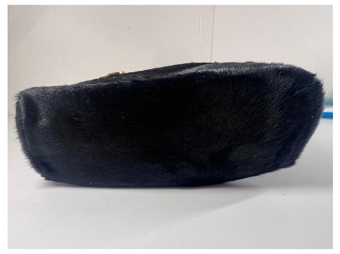 Bolso tote de piel de pelo negro Kenzo - vista 6