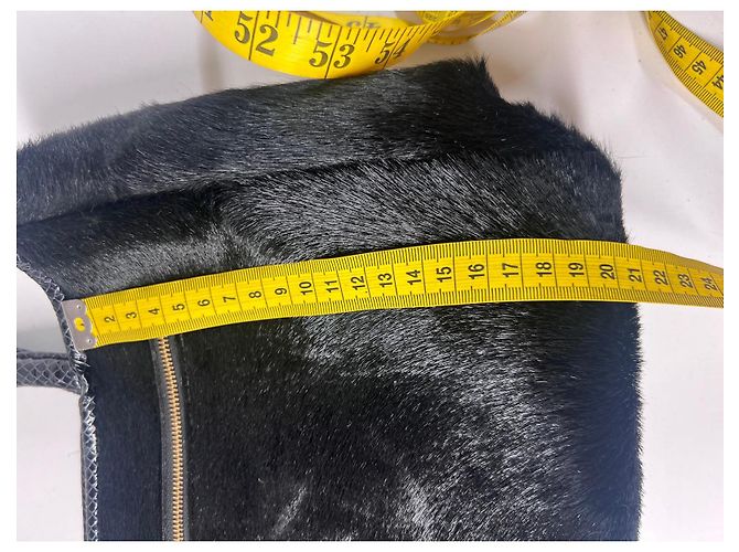 Bolso tote de piel de pelo negro Kenzo - vista 9