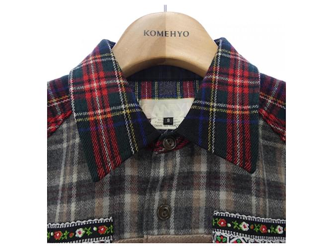 Autre Marque Camicia GANRYU Nero Rosso Beige Verde - vista 5