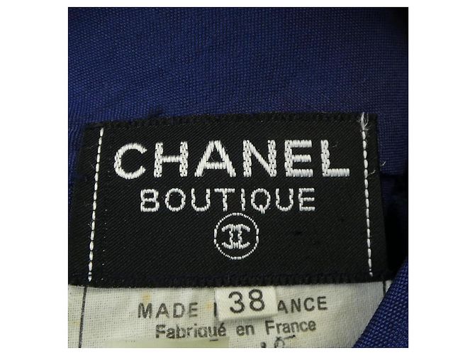 Chanel Mantel Blau Marineblau - Ansicht 4