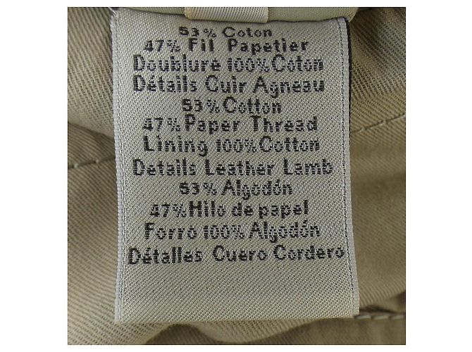 Cappotto in lana Hermès Beige - vista 3
