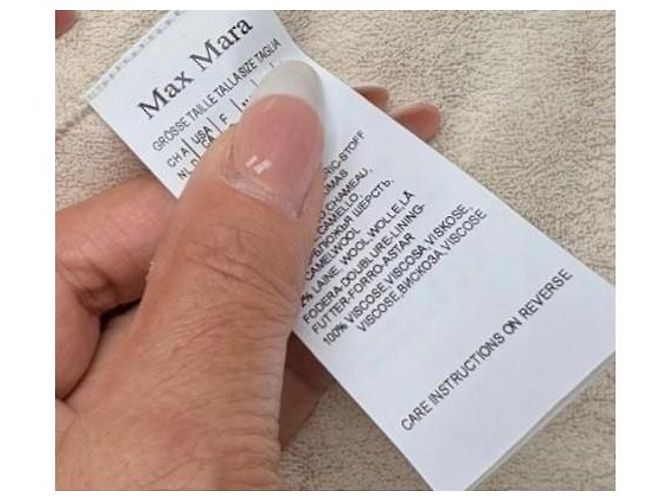 Abrigo Max Mara Teddy Bear de lana crema Crudo - vista 4