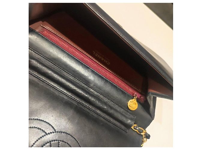 2.55 Chanel Wallet On Chain Nero in Pelle - vista 12