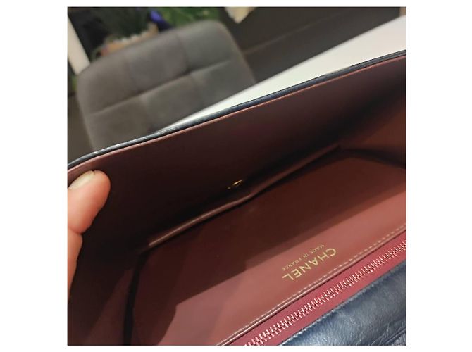 2.55 Chanel Wallet On Chain Nero in Pelle - vista 15