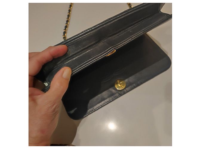 2.55 Chanel Wallet On Chain Nero in Pelle - vista 17