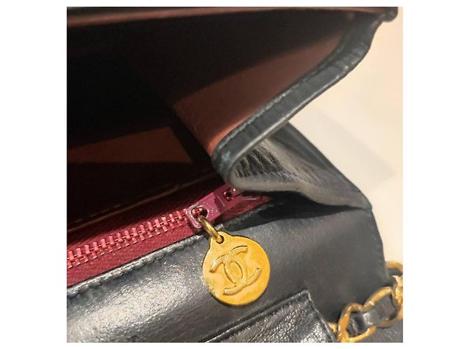 2.55 Chanel Wallet On Chain Nero in Pelle - vista 7