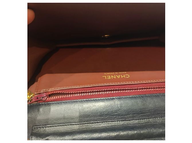 2.55 Chanel Wallet On Chain Nero in Pelle - vista 8