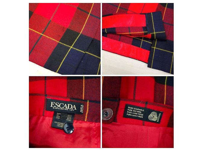 Escada short tartan skirt - view 9