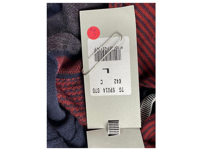 Pull Kenzo listrado e estampado Vermelho Cinza - vista 9