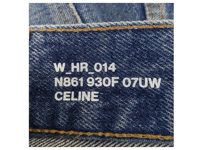Jeans de denim Céline azul marino - vista 4