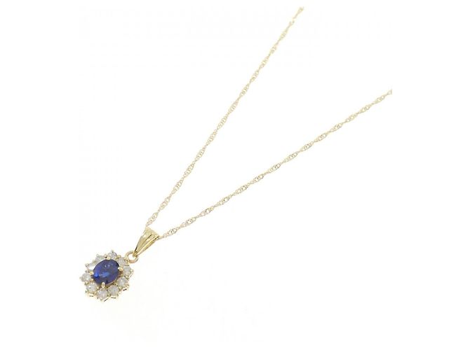 Autre Marque Collar de diamante de zafiro Au750 - vista 2