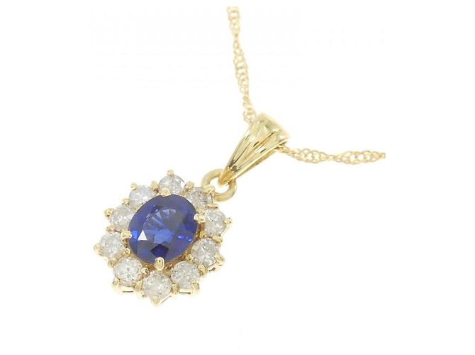 Autre Marque Collar de diamante de zafiro Au750 - vista 3