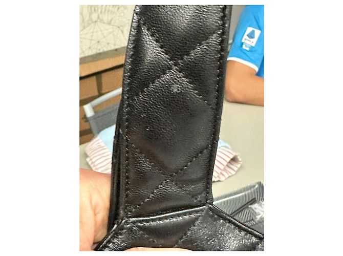 Saint Laurent BOLSA DE COMPRAS MAXI ICARE EM COURO DE OVELHA QUILTED Preto - vista 12
