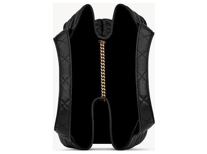 Saint Laurent BOLSA DE COMPRAS MAXI ICARE EM COURO DE OVELHA QUILTED Preto - vista 5