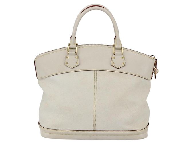 Louis Vuitton Suhali Lockit Handtasche aus Leder PM Weiß - Ansicht 2