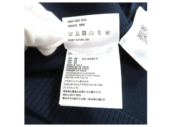 Miu Miu Falda de Viscosa Sideline MIUMIU Azul - vista 10