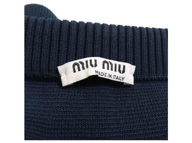 Miu Miu Falda de Viscosa Sideline MIUMIU Azul - vista 7